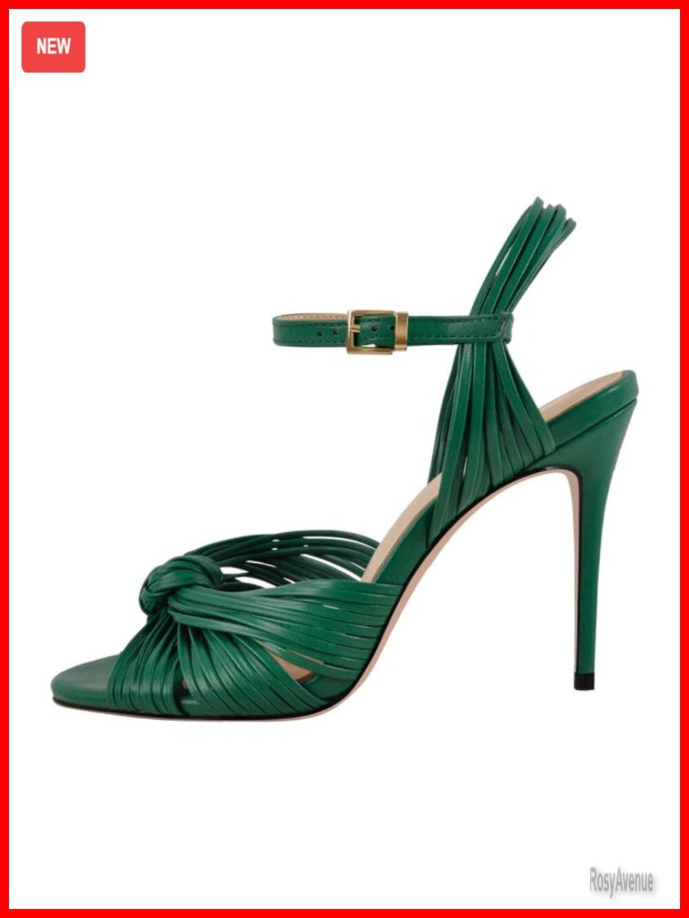 Strappy High Heel Sandals Stiletto Braided Knot Ankle Strap Open Toe Dress